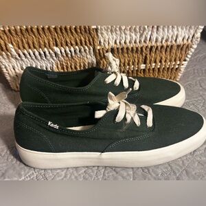 Keds Dark Green Canvas Sneakers